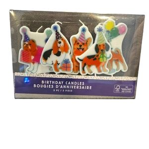 5pc Birthday Party Puppy Dogs Shaped Cake Candles